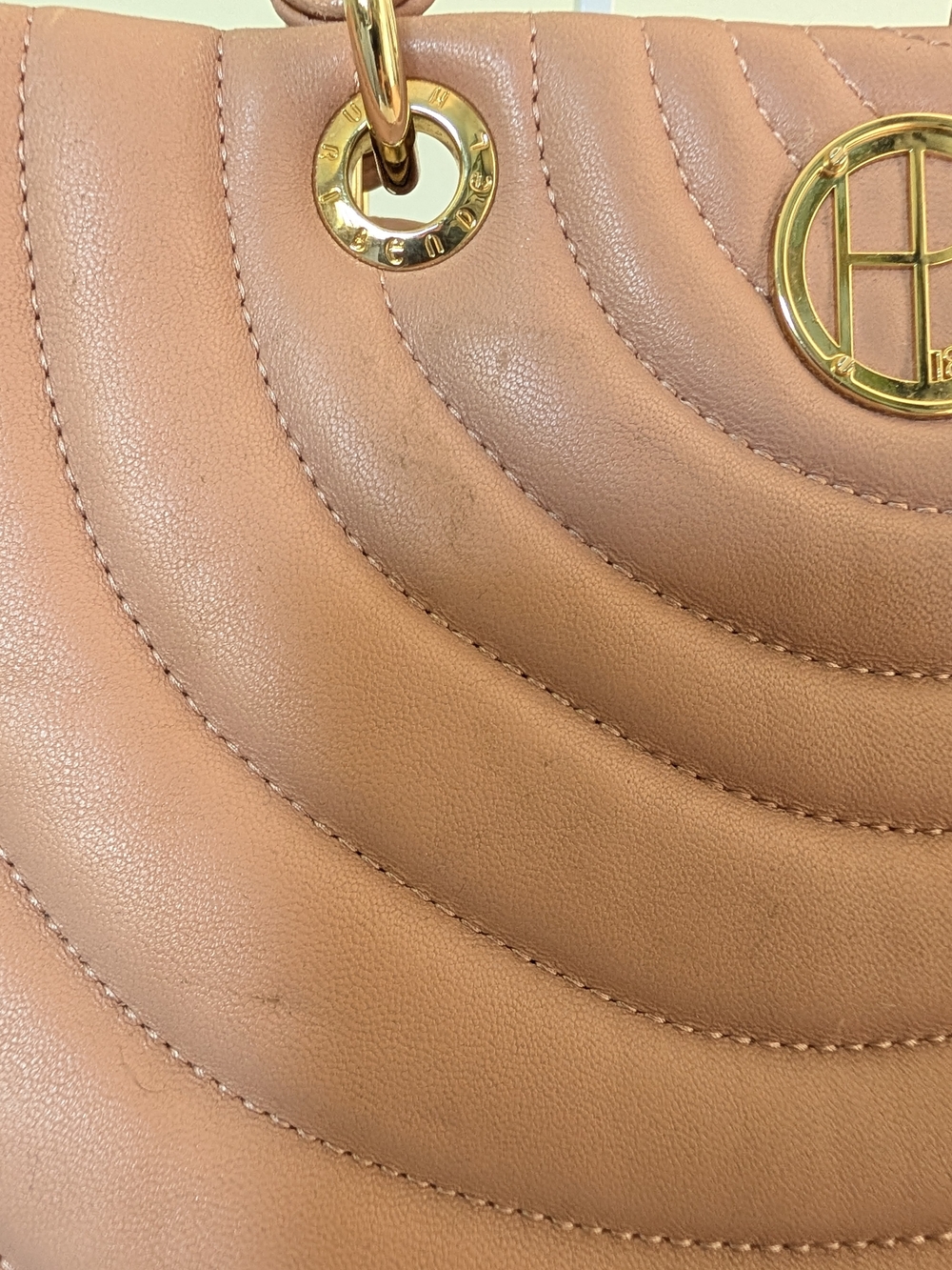 Henri Bendel No. 7 Pink Lambskin Quilted Tote - Picture 5 of 16